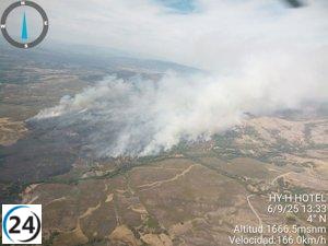 El incendio de Castromil (Zamora) se clasifica ahora como gravedad 1.