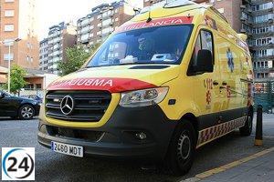 Dos motociclistas heridos en accidentes en Salamanca son evacuados.