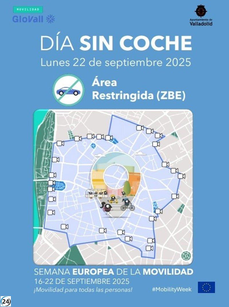 Valladolid celebra el 'Día Sin Coche 2025': actividad en la ZBE y transporte público gratuito.