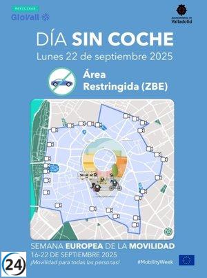 Valladolid celebra el 'Día Sin Coche 2025': actividad en la ZBE y transporte público gratuito.