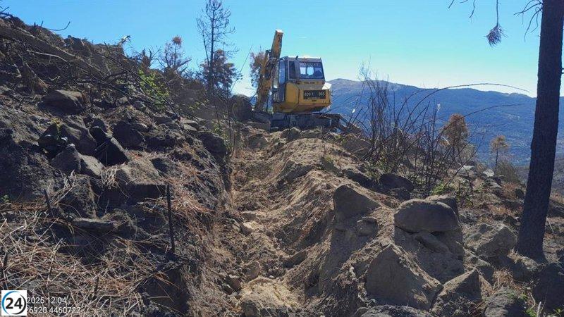 La CHT arranca proyectos de restauración en Molbeltrán tras incendios devastadores.
