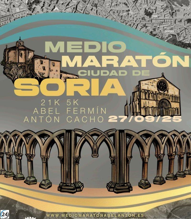 Más de mil atletas se unirán al Medio Maratón Ciudad de Soria en homenaje a Abel Antón.