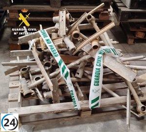 Detienen a un hombre en Arlanza por una serie de robos en la región.