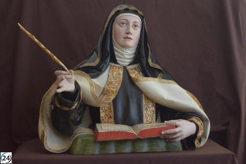 La Junta revitaliza las esculturas de Santa Teresa y San Juan de la Cruz en Alba de Tormes.