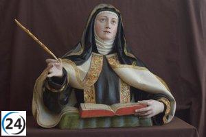 La Junta revitaliza las esculturas de Santa Teresa y San Juan de la Cruz en Alba de Tormes.