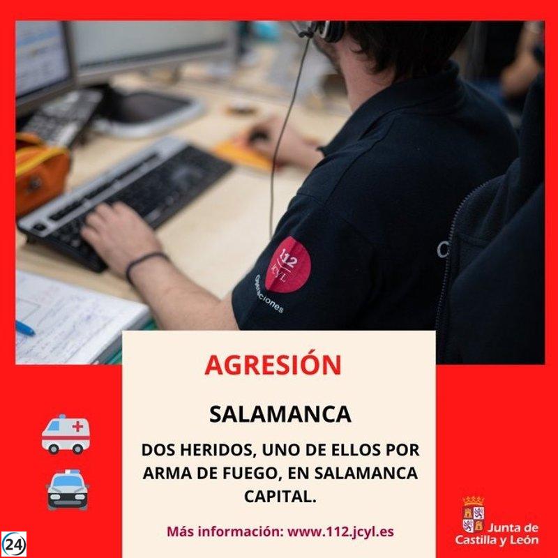 Agresión en Salamanca deja dos heridos, uno de ellos por disparo.