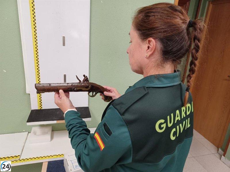 Detenida en Miranda de Ebro por tráfico de armas tras hallar un fusil histórico de 1802.