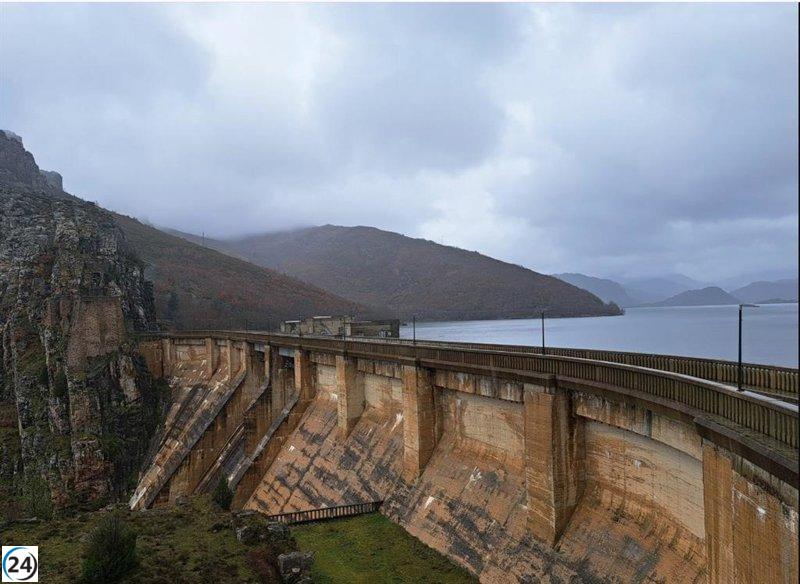 Los embalses del Duero ceden 113 hectómetros en una semana y están al 57% de su capacidad, una caída del 1,4%.