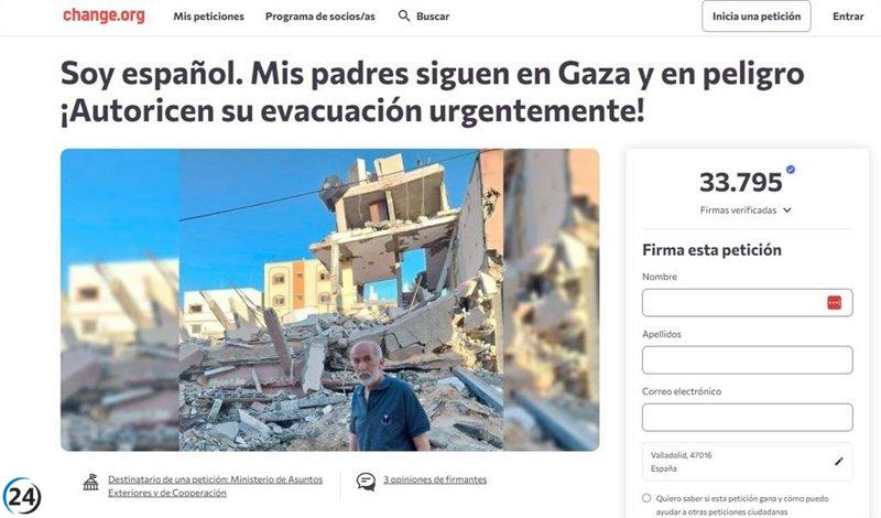 Vallisoletano solicita evacuación de su familia en Gaza y capta 33,000 firmas en change.org.
