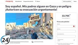 Vallisoletano solicita evacuación de su familia en Gaza y capta 33,000 firmas en change.org.