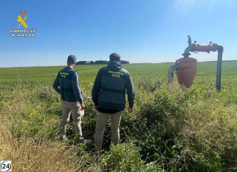 Padre e hijo arrestados en Medina del Campo por saquear 20 granjas agrícolas.