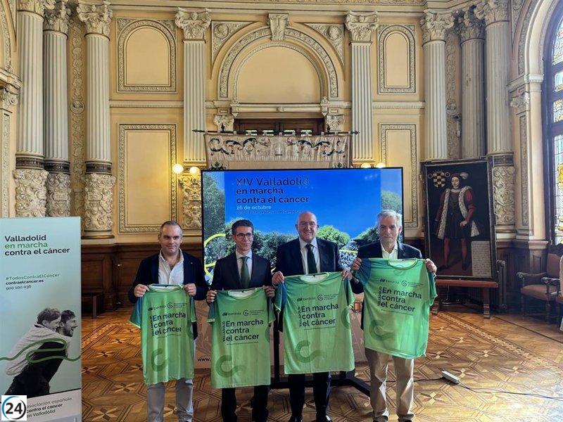 Se espera que más de 51,000 personas se unan a la XIV Marcha de Valladolid por la lucha contra el cáncer.