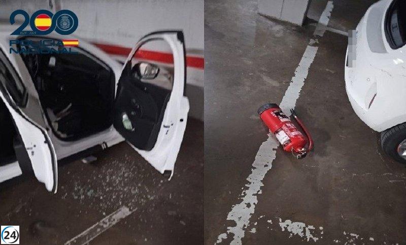 Arrestado el sospechoso del robo en un vehículo en un garaje comunitario en Burgos.