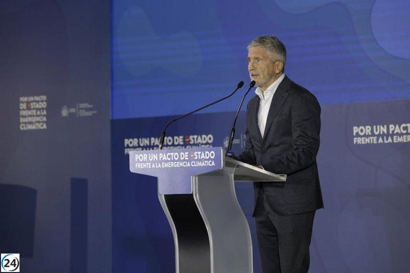 Marlaska destaca la importancia de España en promover una paz sostenible en Oriente Medio a través de la solución de dos estados.