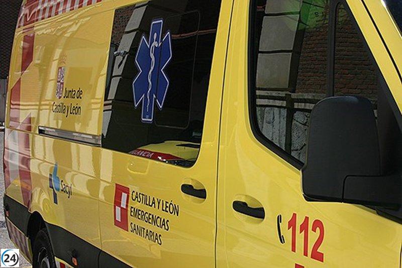 Mujer lesionada en colisión de vehículos en Toro, Zamora.