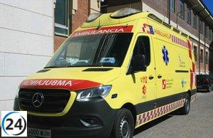 Joven motociclista de 23 años resulta lesionado en choque en Salamanca.