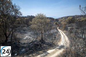 El Ayuntamiento de Puente Domingo Flórez prohíbe el uso de agua por la acumulación de cenizas de incendios.