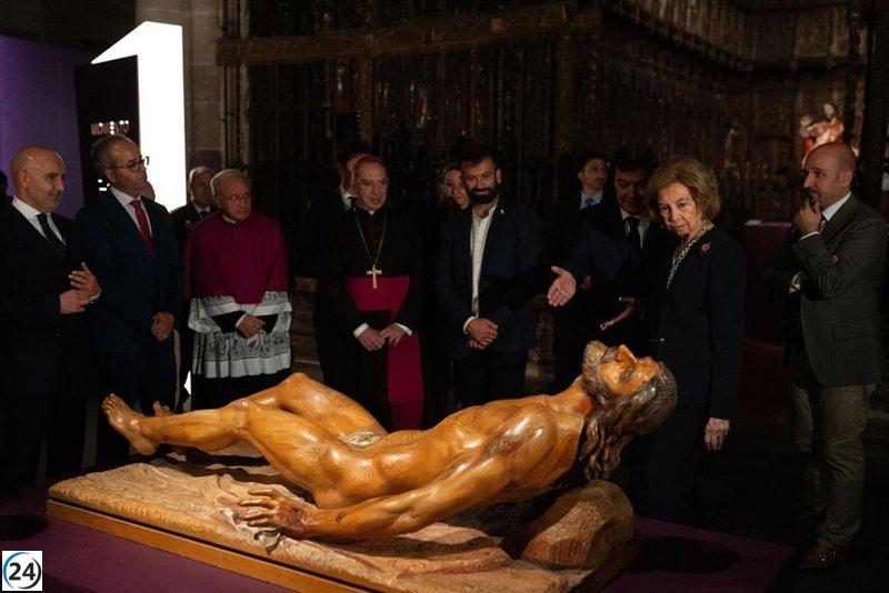 La Reina Sofía visita con entusiasmo la muestra de Las Edades del Hombre en Zamora.
