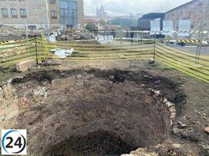 Descubren un pozo de nieve y ruinas de una iglesia en el Portillo de San Vicente, Salamanca.
