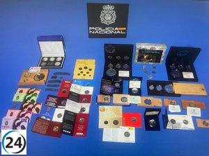 Capturan a dos sospechosos por el robo de monedas de colección en Burgos, con un valor de 6.000 euros.
