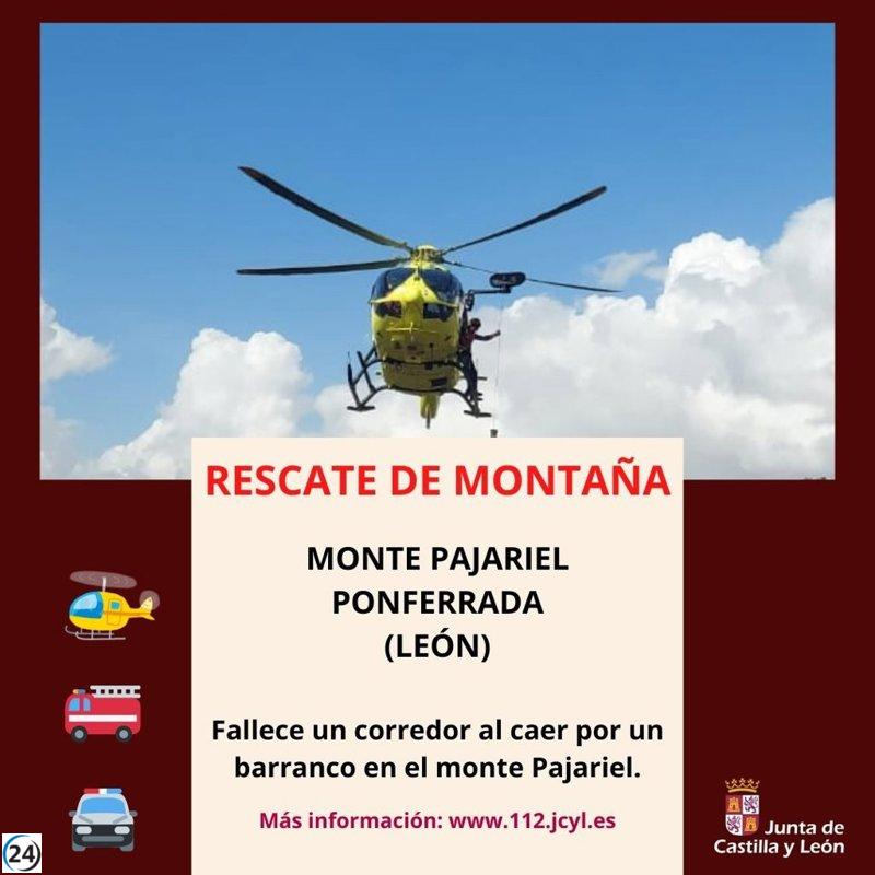 Trágico accidente en el Monte Pajariel: un atleta pierde la vida tras caer por un barranco en Ponferrada.