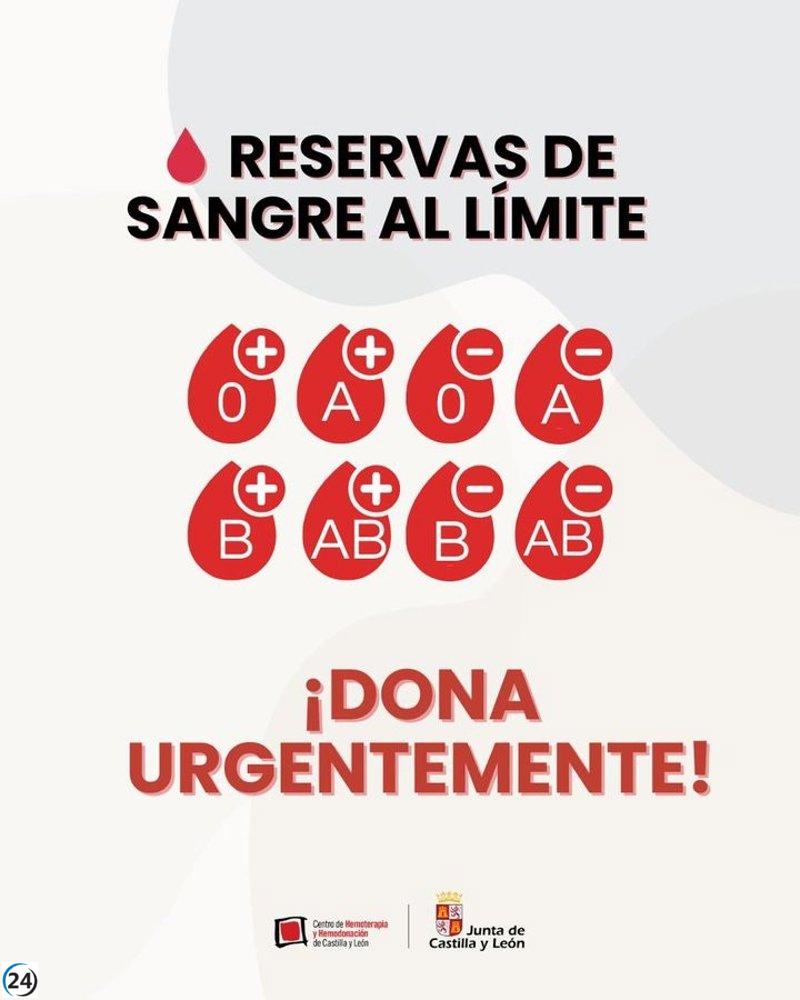 Urgente: solicita donaciones de sangre en Castilla y León para grupos A+ y A-, 0+ y 0-