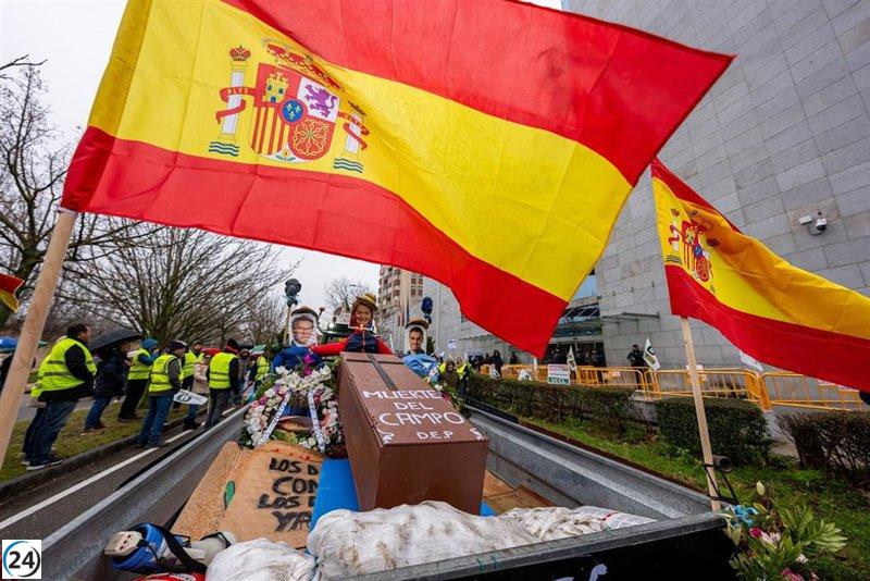El sector agrario de CyL se moviliza para protestar contra Mercosur y los gobiernos europeos y españoles.