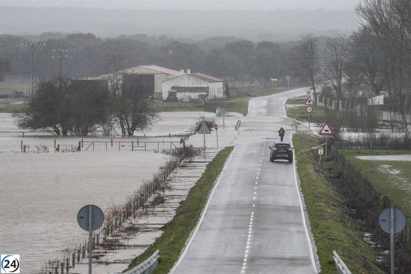 Inundaciones en Salamanca: Hasta cinco rutas interrumpidas por desbordamiento.