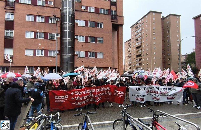 Delegados de CCOO en Valladolid demandan más servicios, vivienda y un sistema público de lucha contra incendios en Castilla y León.