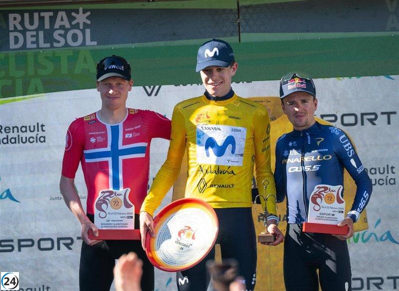 Iván Romeo celebra una victoria contundente en la Vuelta a Andalucía.