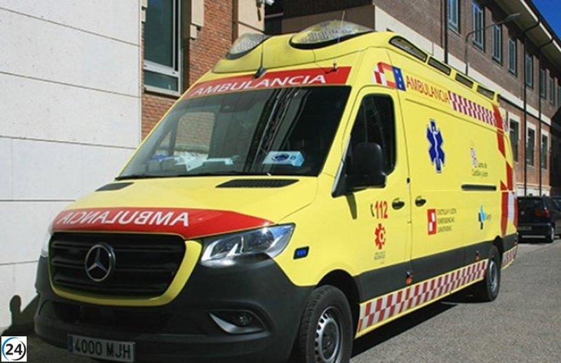 Cinco personas sufren intoxicación por humo en incendio de vivienda en Miranda de Ebro.