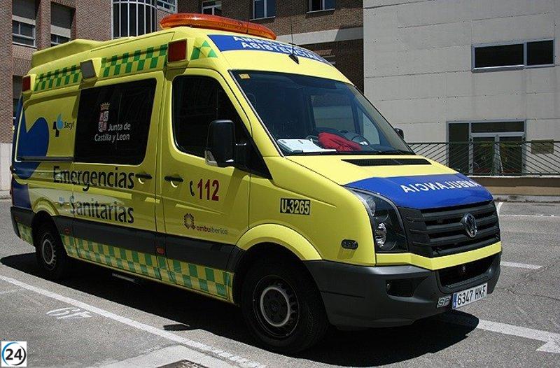 Dos motociclistas resultan heridos después de salirse de la carretera en Cogeces del Monte (Valladolid)