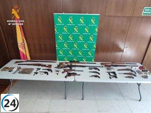 Incautan arsenal de armas y explosivos en Salamanca.