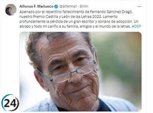 Fernández Mañueco lamenta la muerte de Sánchez Dragó, escritor soriano.