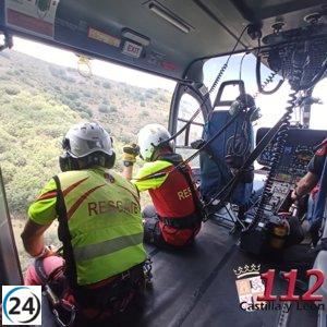 Senderista recibe ayuda tras caída en ruta en Navalperal (Ávila)