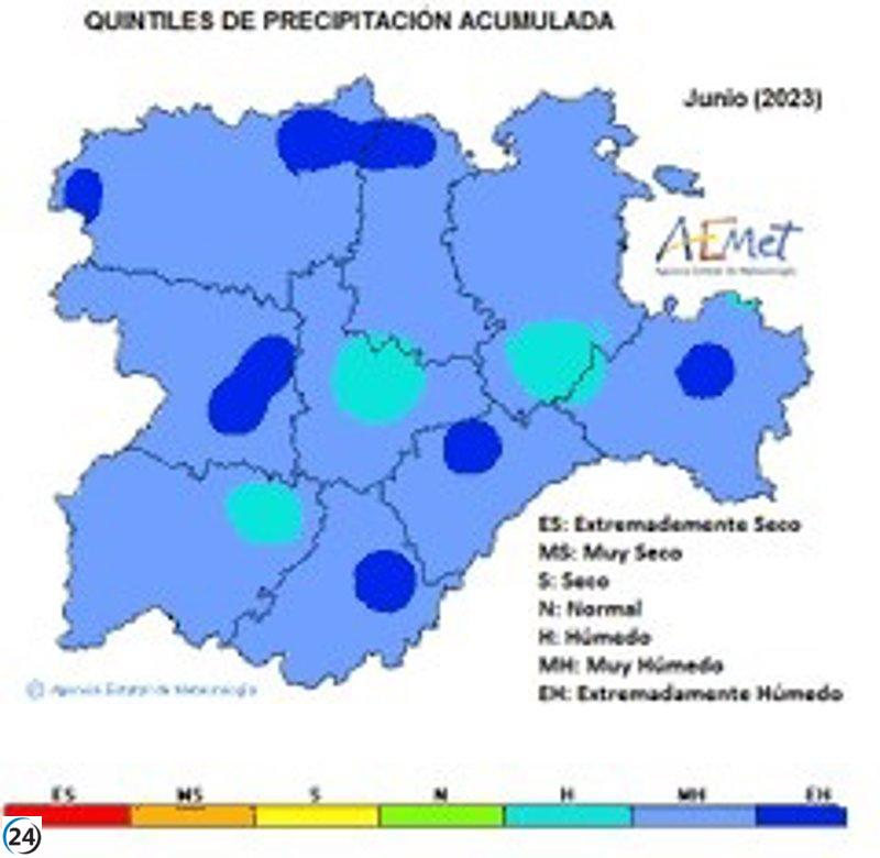 Junio presenta anomalía de temperatura de 1,2º y es extremadamente húmedo - impulsando la preocupación sobre el cambio climático.
