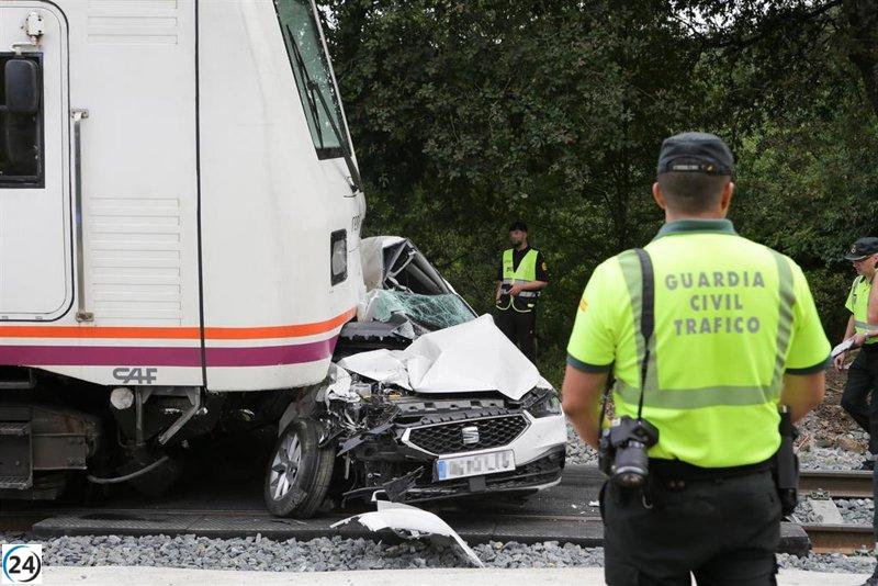 Fallece otro joven en el trágico accidente de tren y coche en Lugo