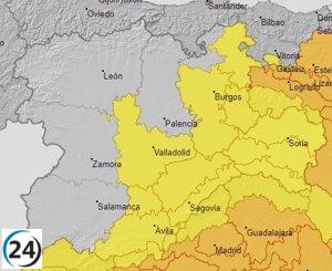 La Aemet mantiene avisos por altas temperaturas en cinco provincias de CyL, llegando hasta los 38 ºC.