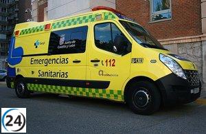 Herida tras colisión de un turismo contra la mediana en La Lastrilla (Segovia)