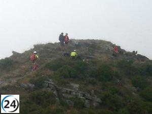 Mujer de 43 años rescatada tras lesión en el Pico 3 Obispos (León)