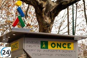 La ONCE reparte 20.000 euros de premio en Valladolid.