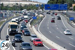 La Operación Especial del 1 de agosto prevé 8,7 millones de desplazamientos, según la DGT.