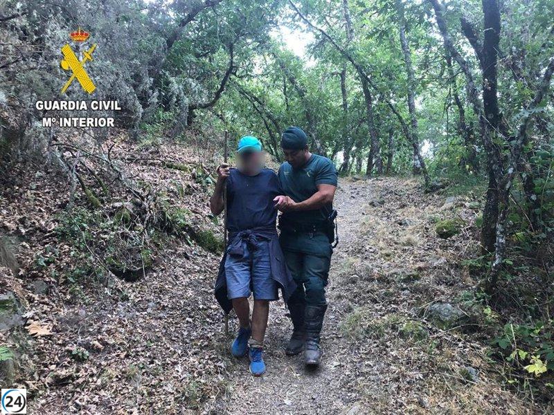 Rescatan a senderista herido en las Fuentes Medicinales de Noceda (León)