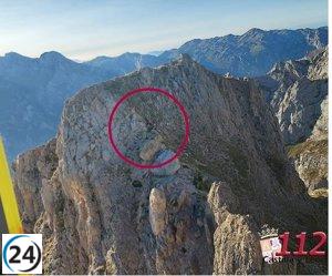 Cinco personas rescatadas en la cumbre del Pico de la Bermella