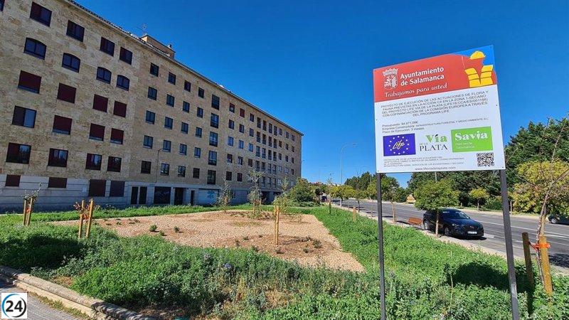 El Ayuntamiento de Salamanca implementa medidas sostenibles para gestionar el agua de lluvia con LIFE Vía de la Plata.