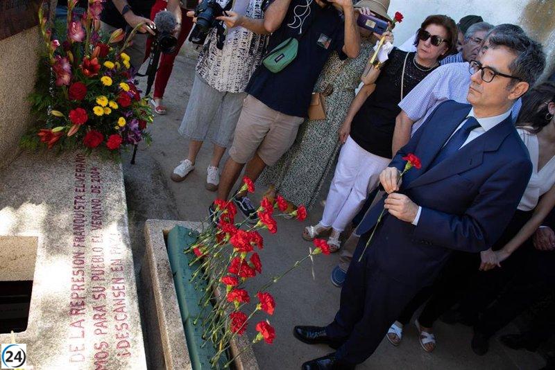 Bolaños promete atención a las víctimas del franquismo