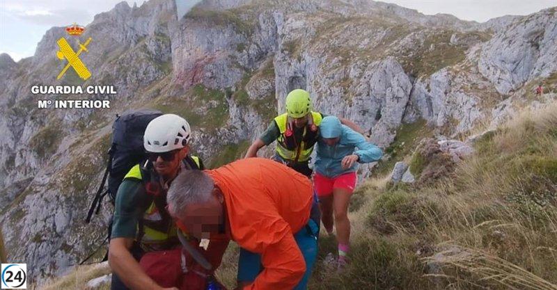 Rescatan senderista con posible cardiopatía en el Canal de Trea, Posada (León)