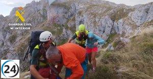 Rescatan senderista con posible cardiopatía en el Canal de Trea, Posada (León)