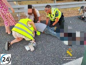 La valiosa acción de la Guardia Civil: rescatan y salvan a conductor tras amputación de pierna en accidente en León.