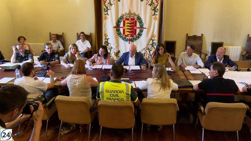 Gran despliegue de seguridad en Valladolid durante la contrarreloj de La Vuelta a España con más de 650 agentes.